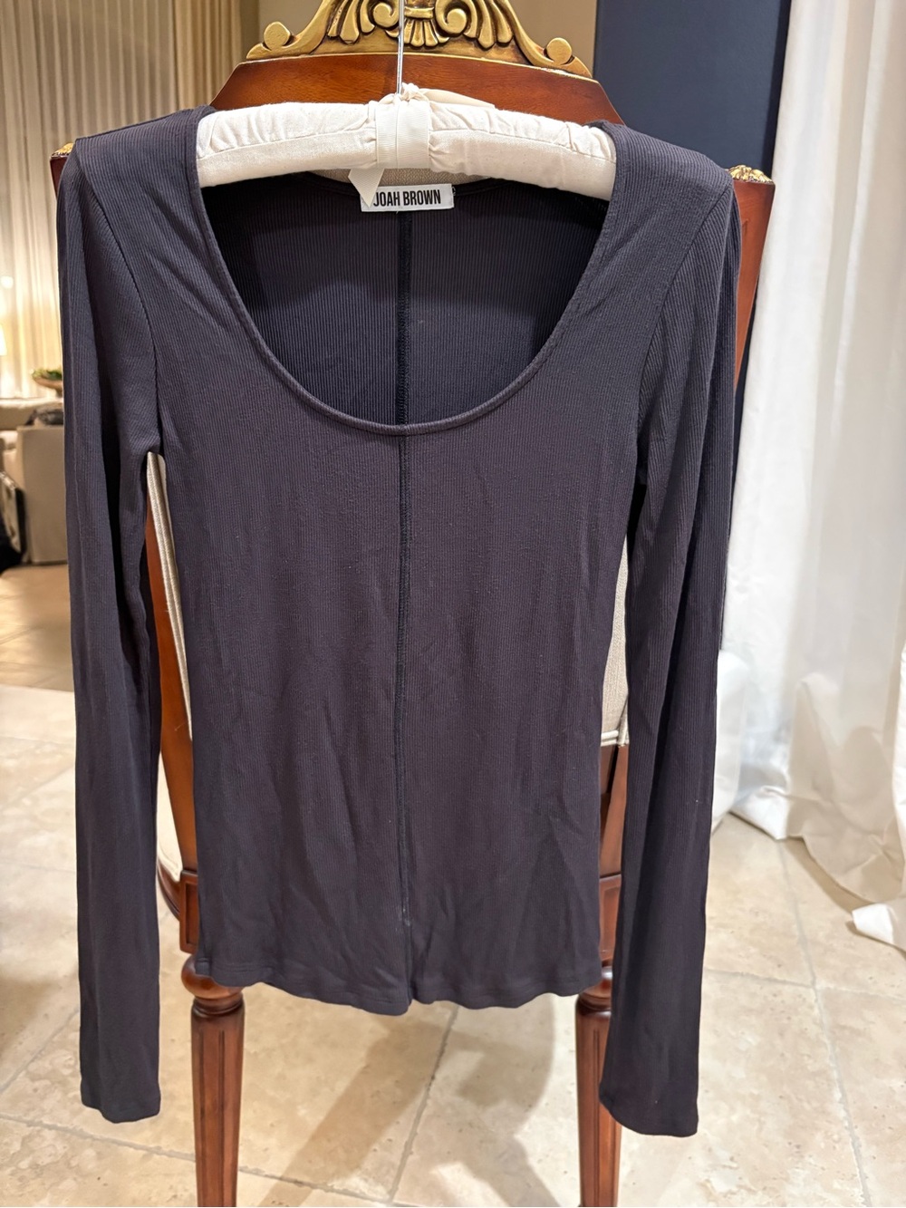 Joah Brown ribbed long sleeve top